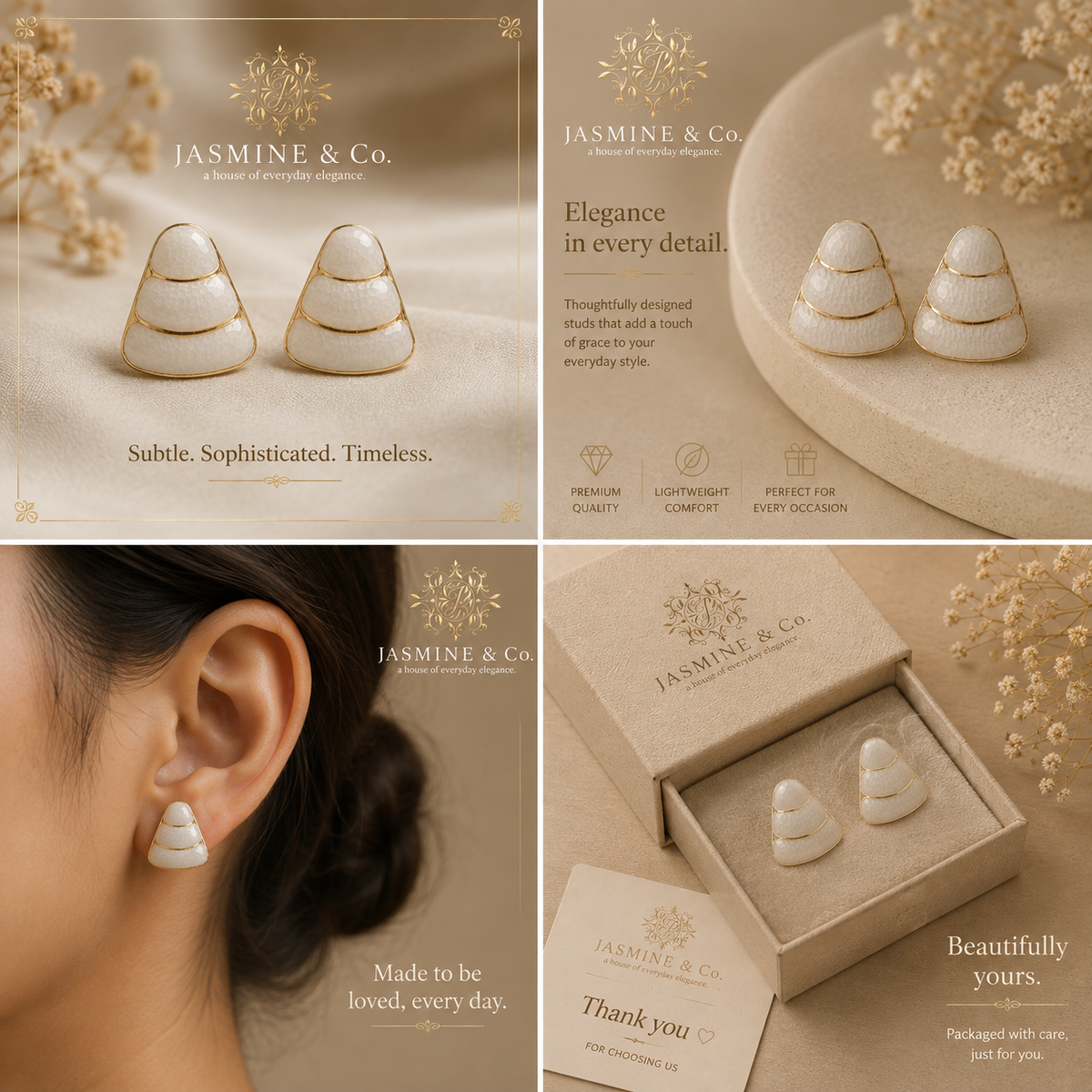 Anti-Tarnish Earrings Style 03 - alternate product detail 2