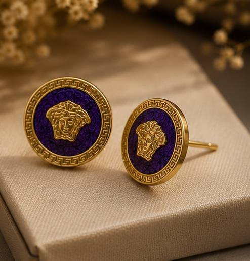 Anti-Tarnish Earrings Style 02 - product on display box