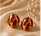 Anti-Tarnish Earrings Style 01 - styled on satin
