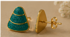 Anti-Tarnish Earrings Style 03 - front and back view