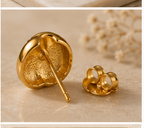 Anti-Tarnish Earrings Style 01 - back view