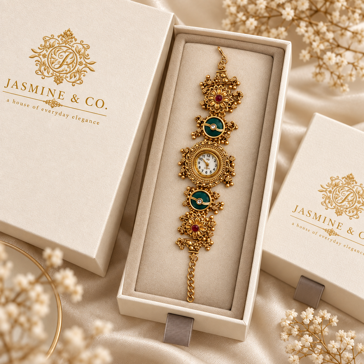 Jasmine & Co. Heritage Watch 04 gift box packaging