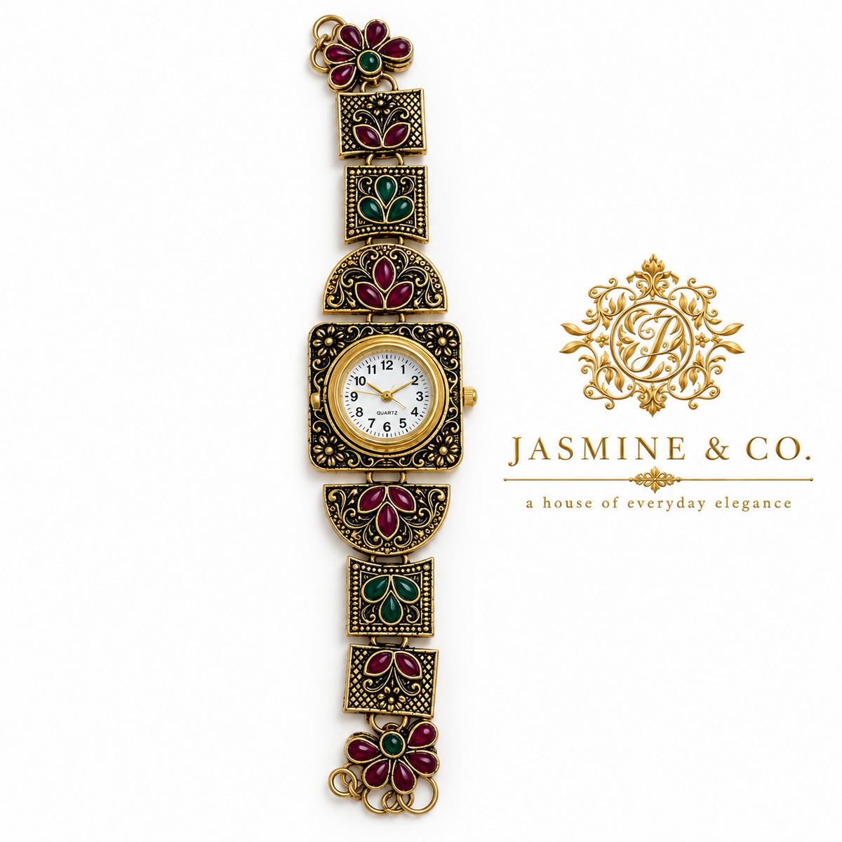 Jasmine & Co. Heritage Watch 06 studio product view