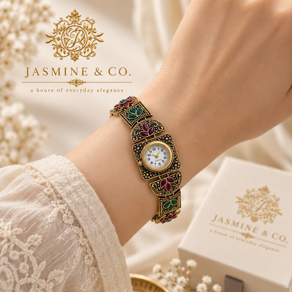 Jasmine & Co. Heritage Watch 06 worn on wrist