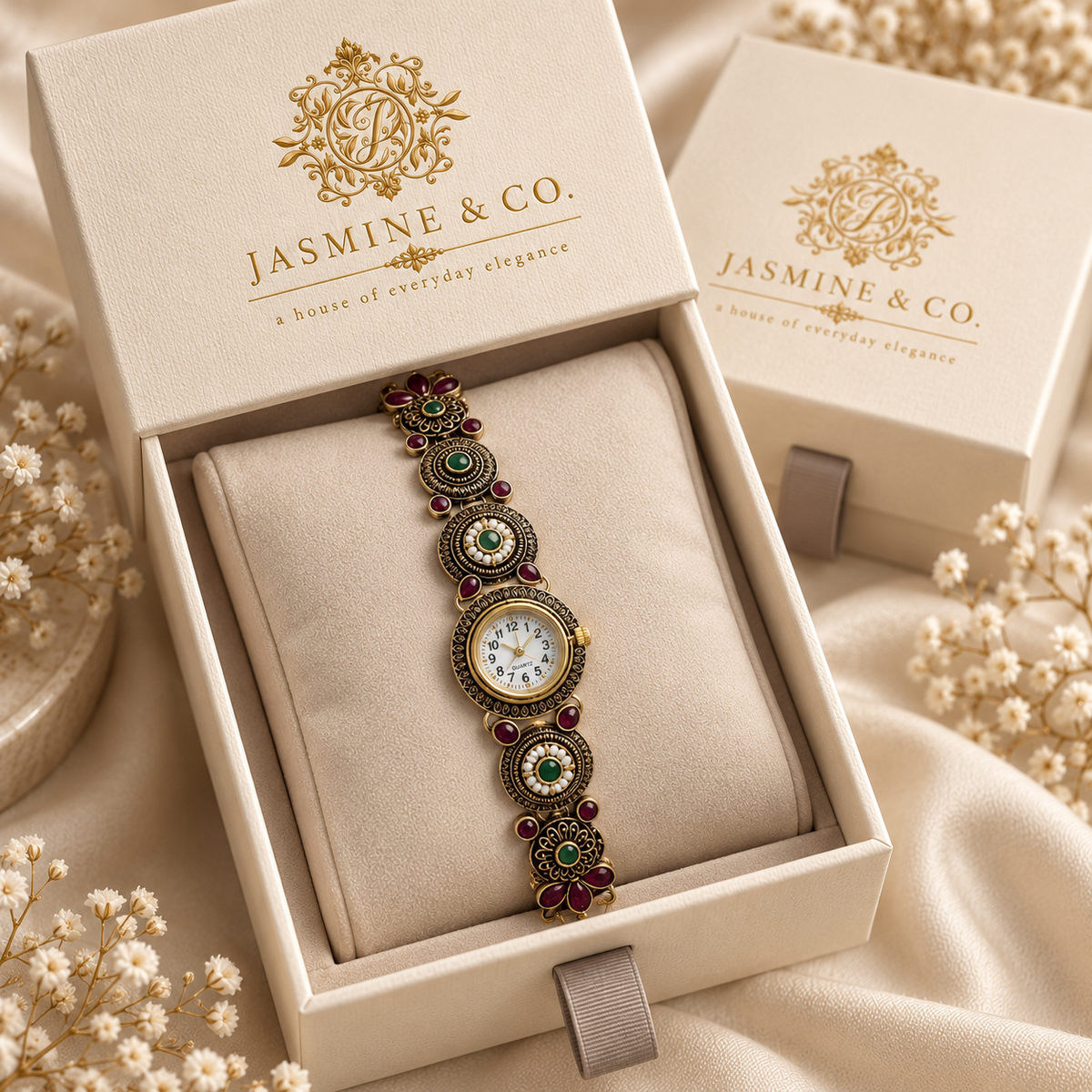 Jasmine & Co. Heritage Watch 07 gift box packaging