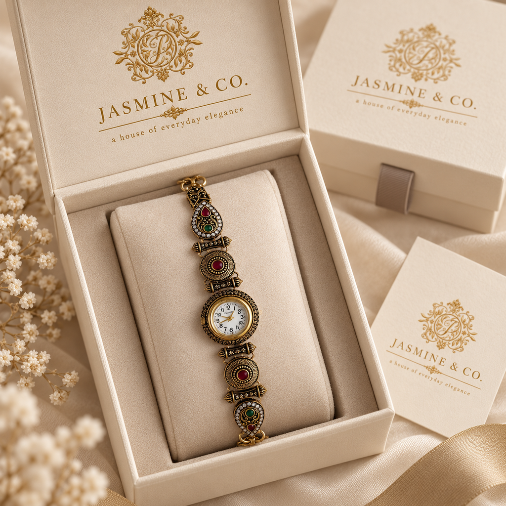 Jasmine & Co. Heritage Watch 08 gift box packaging