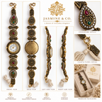 Jasmine & Co. Heritage Watch 08 multi-angle front and back views