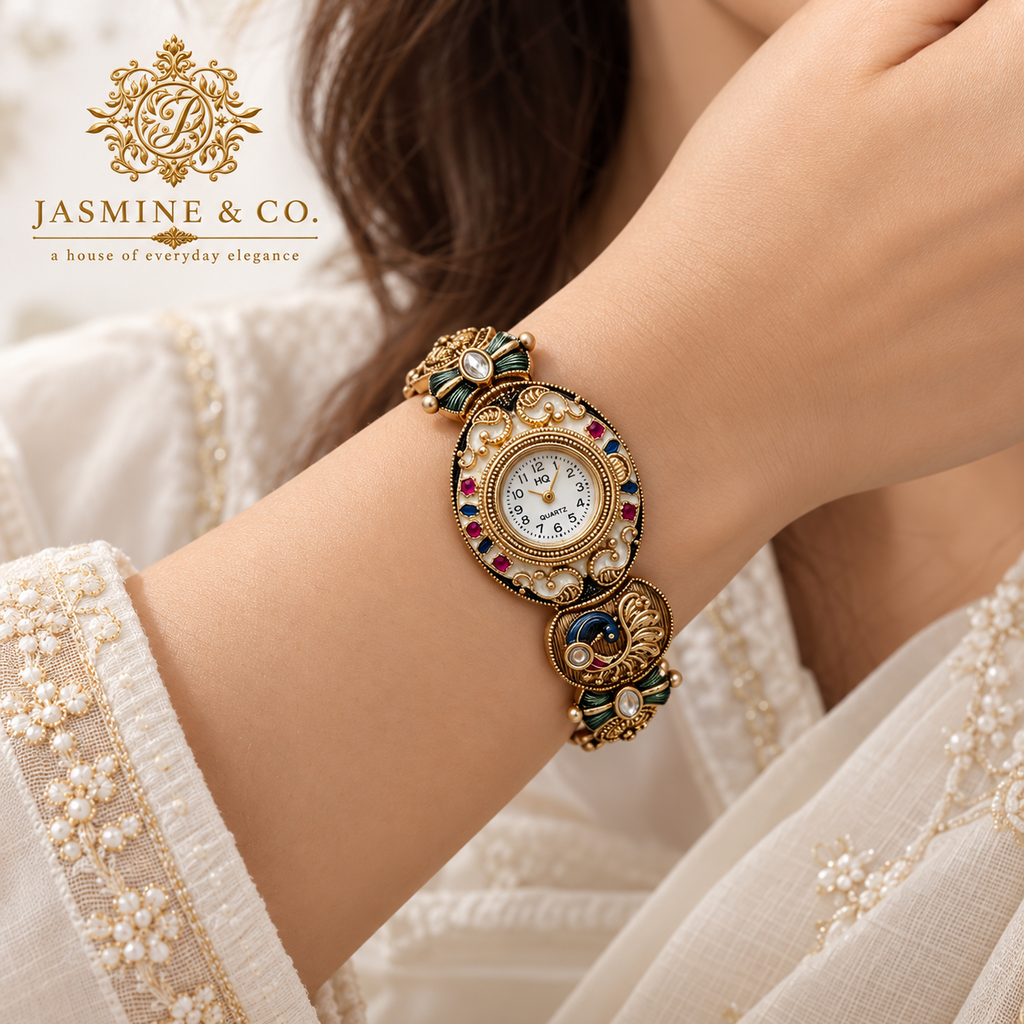 Jasmine & Co. Heritage Watch 12 worn on wrist