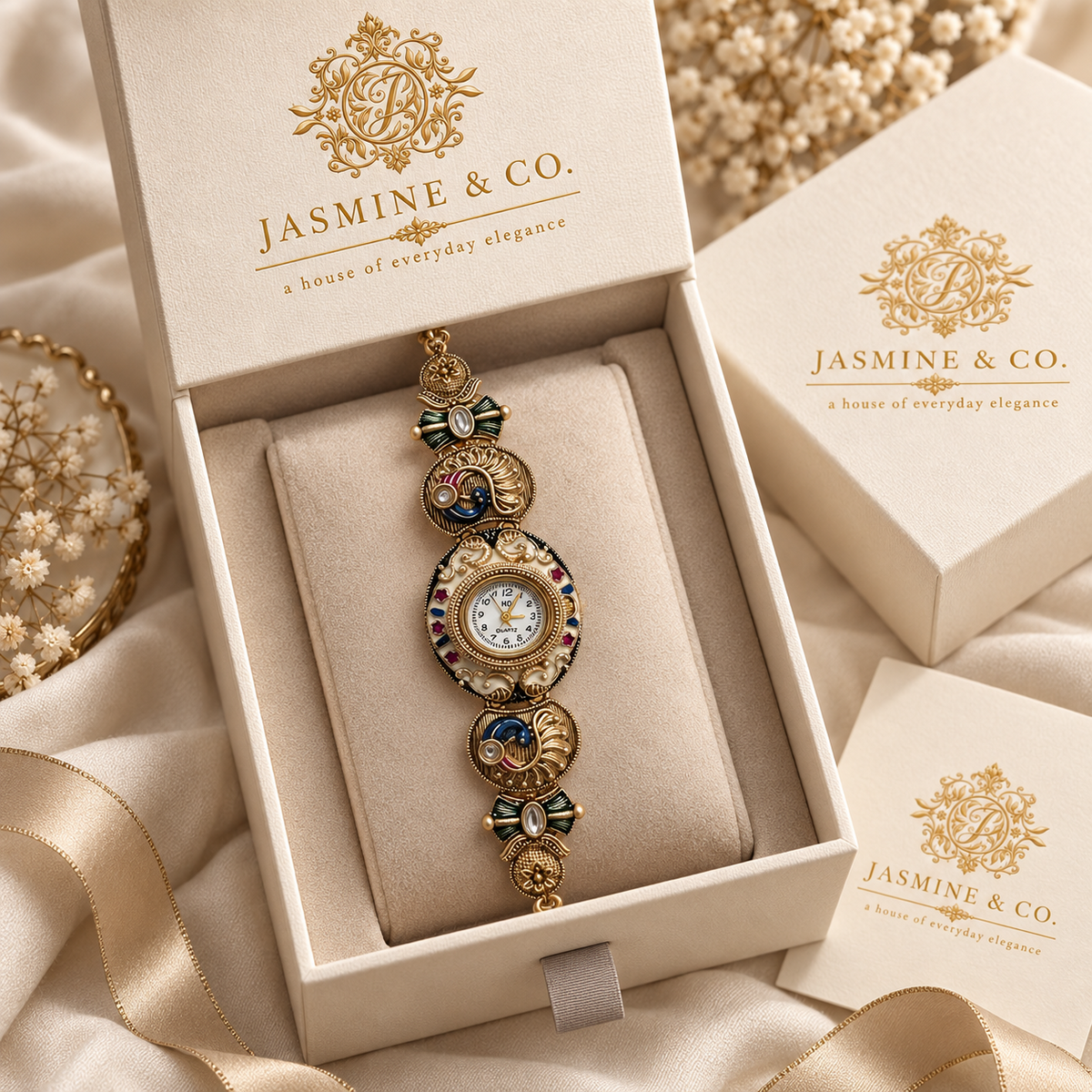 Jasmine & Co. Heritage Watch 12 gift box packaging