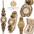 Jasmine & Co. Heritage Watch 12 multi-angle front and back views