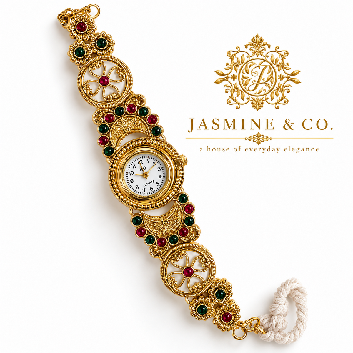 Jasmine & Co. Heritage Watch 14 studio product view