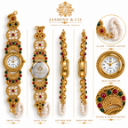 Jasmine & Co. Heritage Watch 14 multi-angle front and back views
