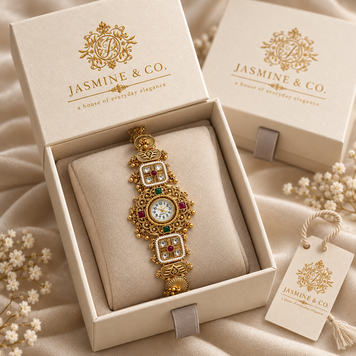 Jasmine & Co. Heritage Watch 19 gift box packaging