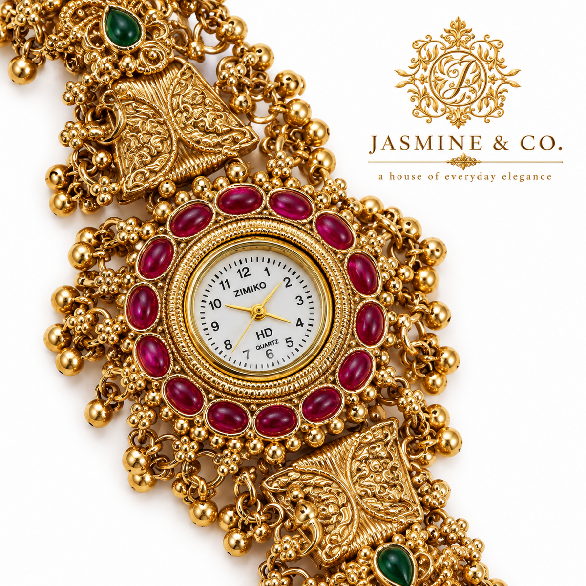 Jasmine & Co. Heritage Watch 21 close-up detail