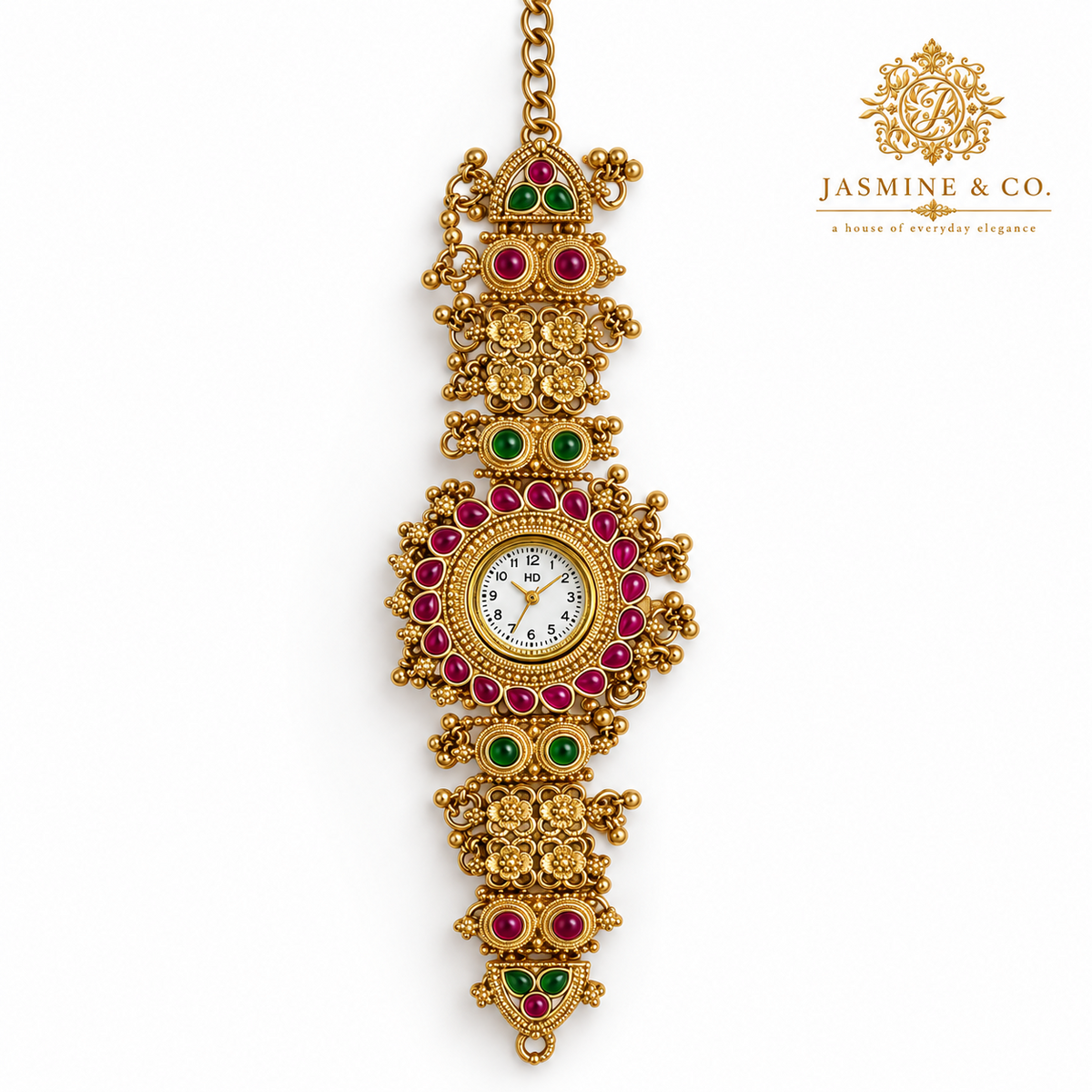 Jasmine & Co. Heritage Watch 23 studio product view