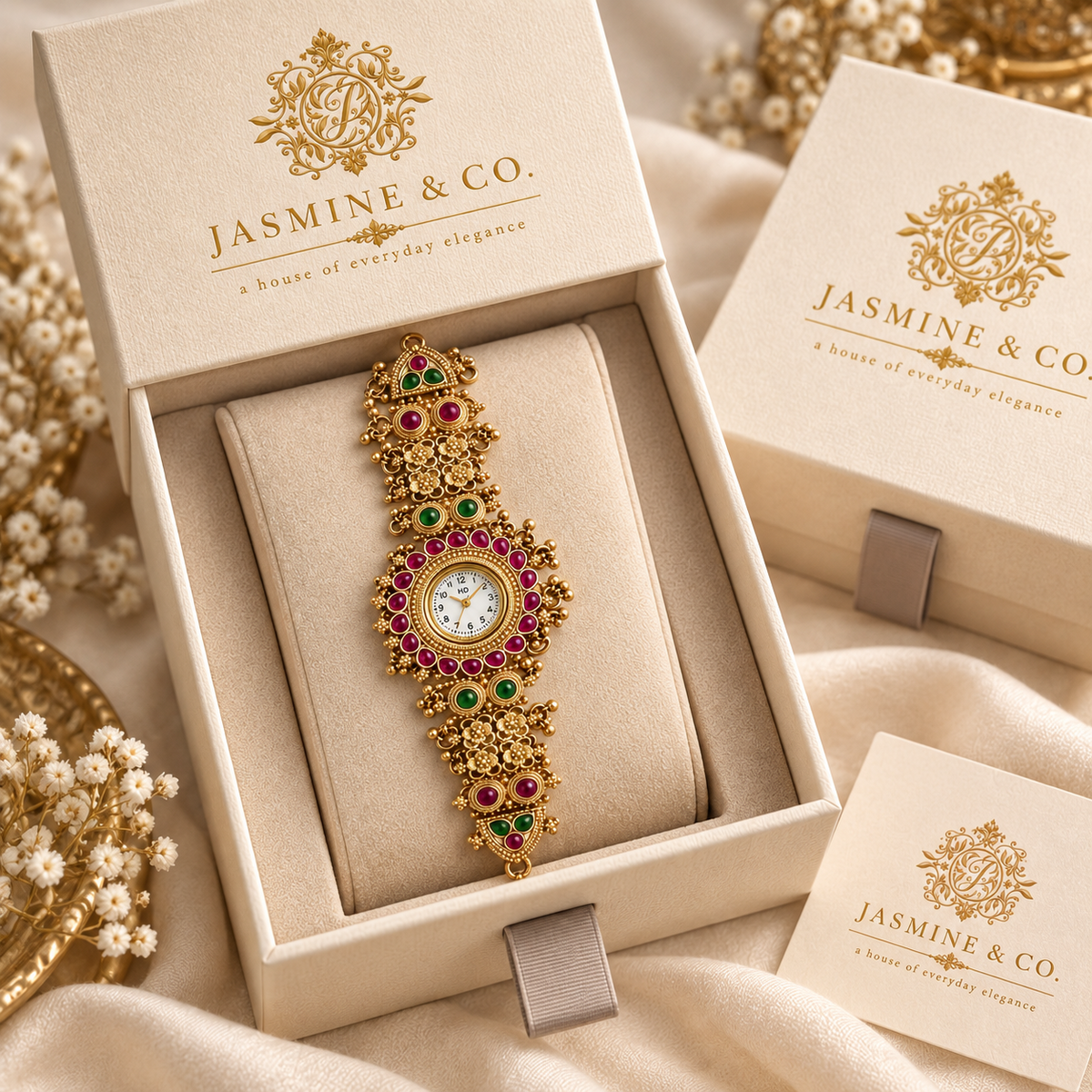 Jasmine & Co. Heritage Watch 23 gift box packaging