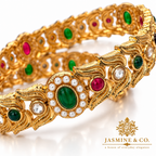 Gold Plated Indian Bangles-01 close-up detail image