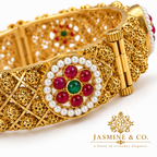 Gold Plated Indian Bangles-03 close-up detail image