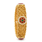 Gold Plated Indian Bangles-03 multi-angle collage image