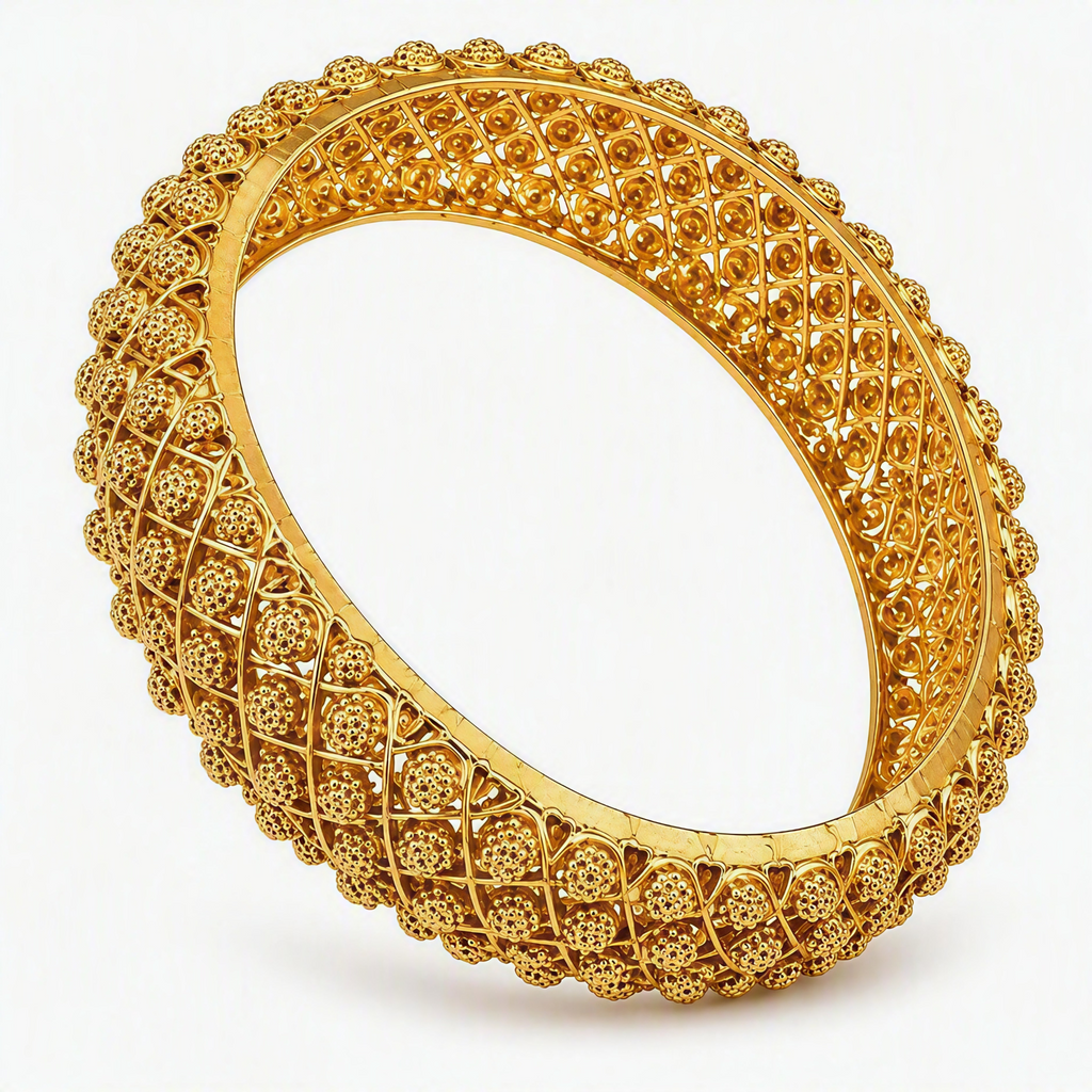 Gold Plated Indian Bangles-05 studio hero image
