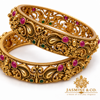 Gold Plated Indian Bangles-08 close-up detail image