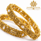 Gold Plated Indian Bangles-09 close-up detail image