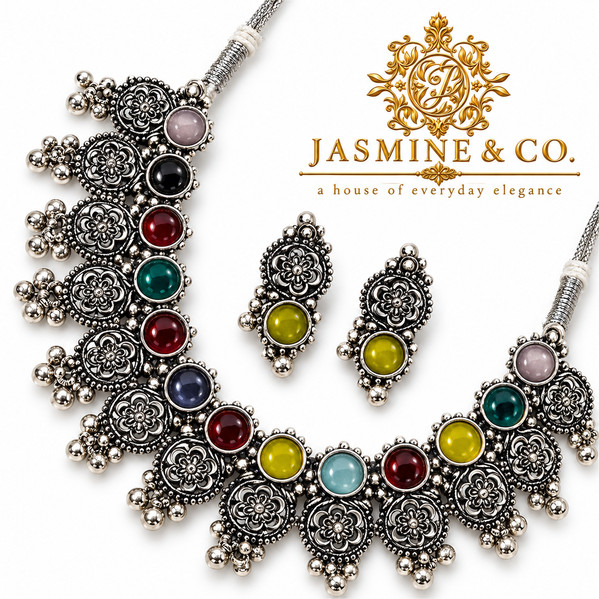 Jasmine & Co. necklace set 26090713 — close-up detail