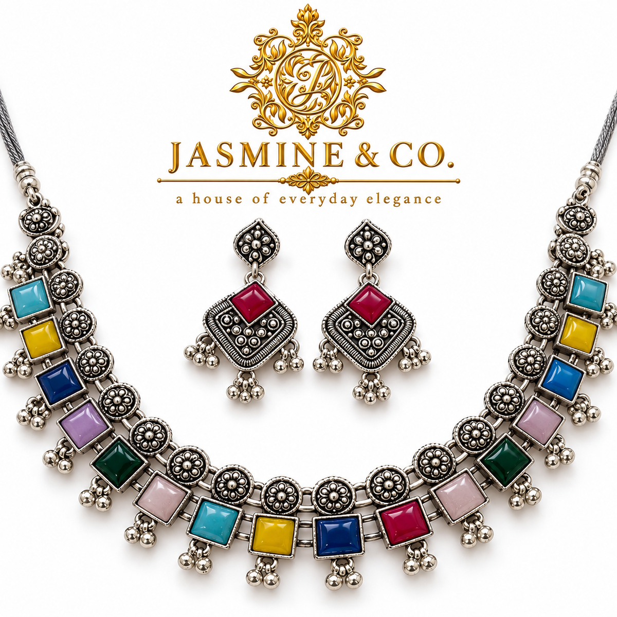 Jasmine & Co. necklace set 26090714 — close-up detail