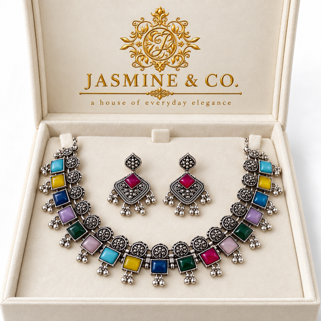 Jasmine & Co. necklace set 26090714 — branded packaging