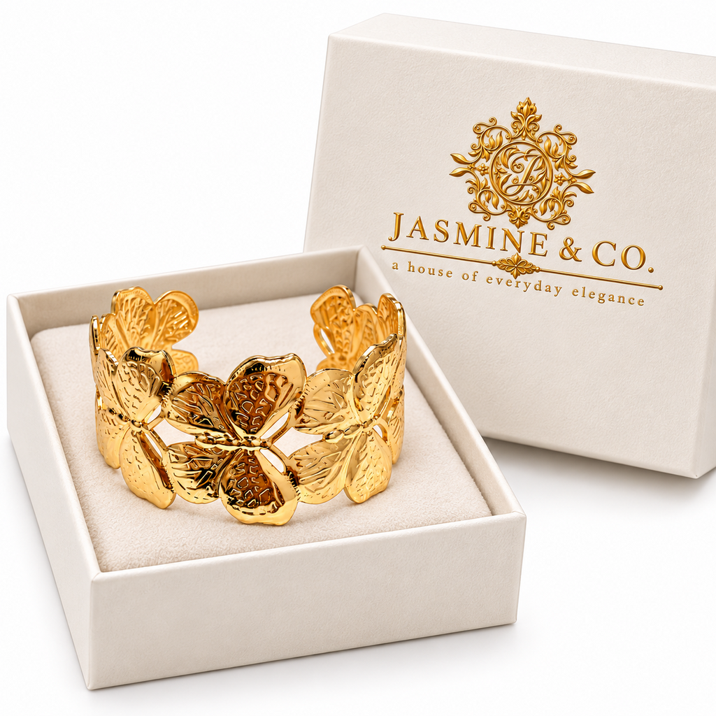 Jasmine & Co. butterfly bracelet – Jasmine & Co. packaging
