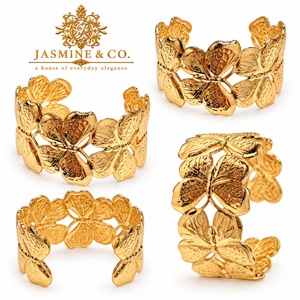 Jasmine & Co. butterfly bracelet – Multi-angle collage