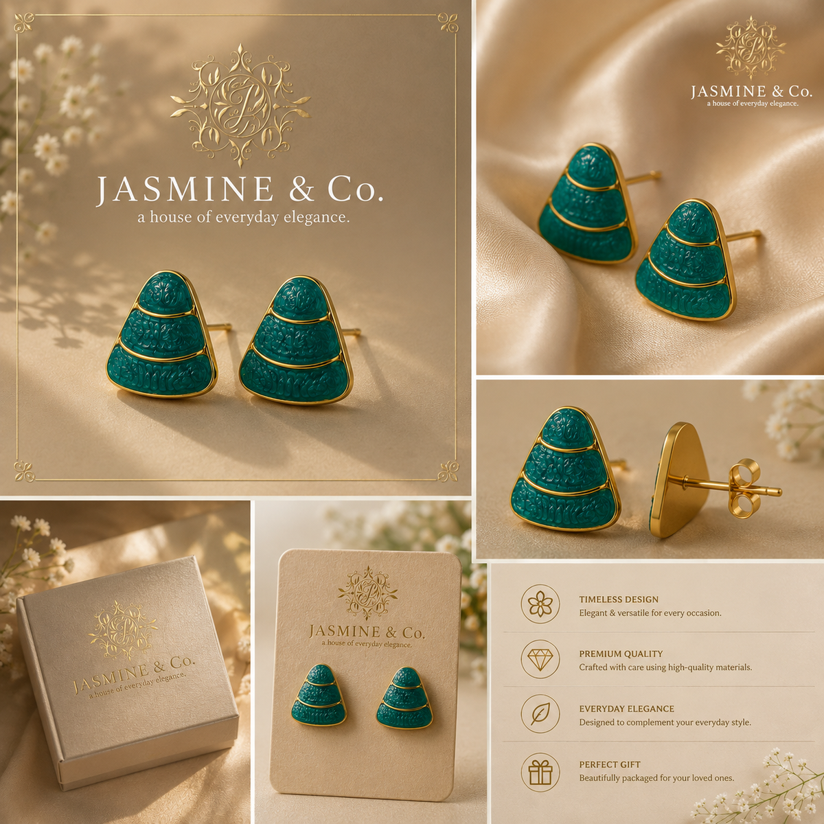 Anti-Tarnish Earrings Style 03 - alternate product detail 4