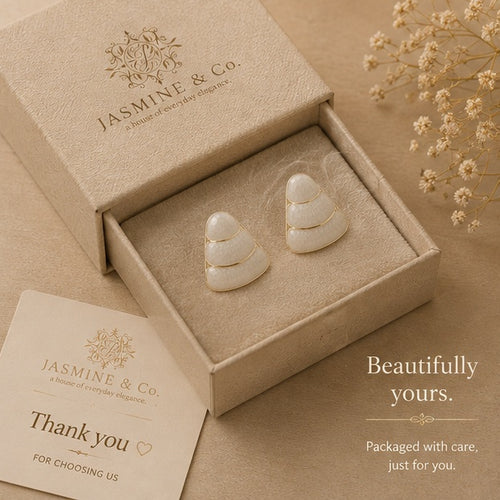 Anti-Tarnish Earrings Style 03 - Jasmine & Co. packaging