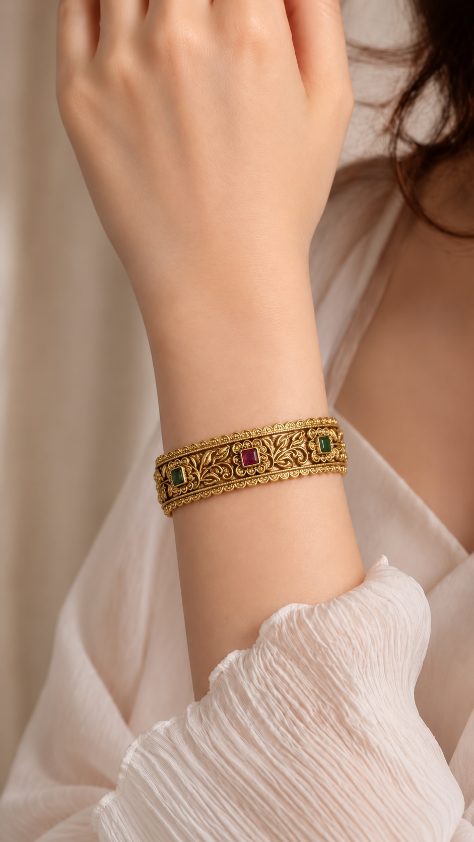 Gold-Plated Indian Bangles Style 11 - product view 3