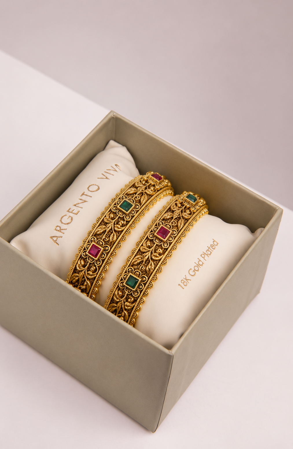 Gold-Plated Indian Bangles Style 11 - product view 4