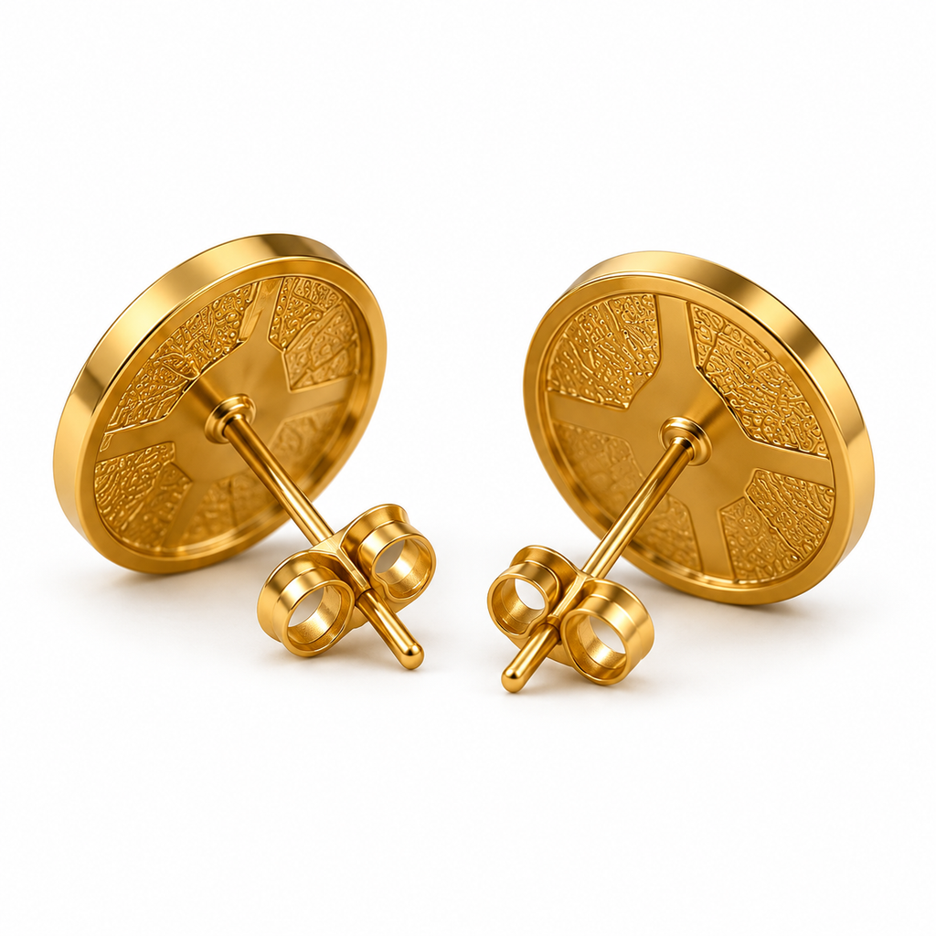 Anti-Tarnish Earrings Style 02 - back view