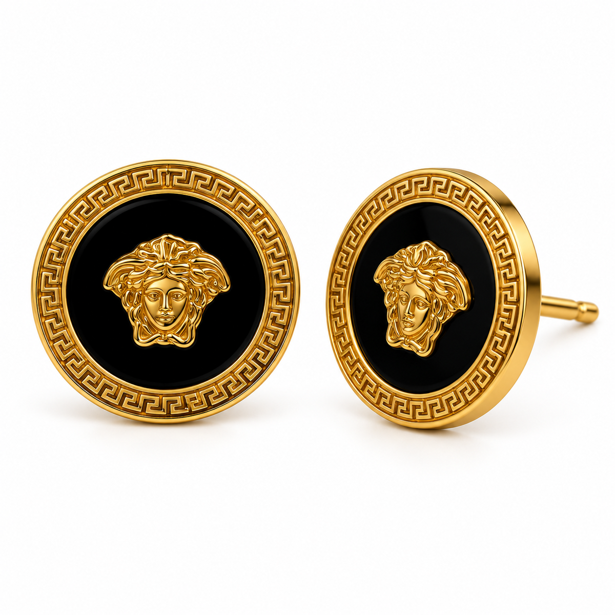Anti-Tarnish Earrings Style 02 - black variation front view